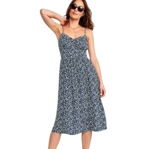 old navy brown ruffle dress Malia Knit Dress